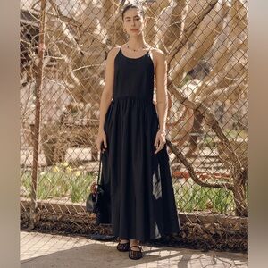 Mute by JL CZ25047 Black Backless Maxi Dress
